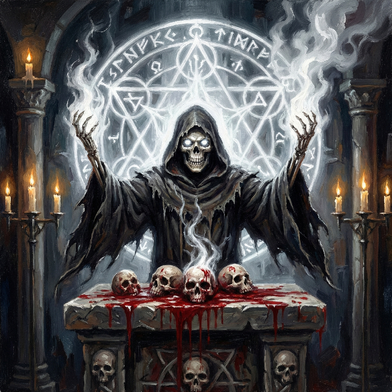 Furious Impfiend demon emerging from the Abyss